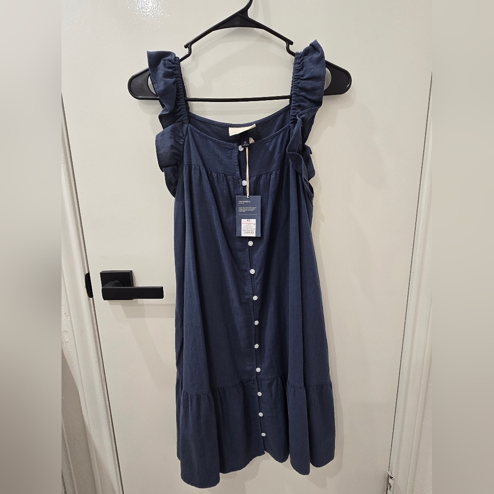 Universal Thread Navy Ruffled Dress